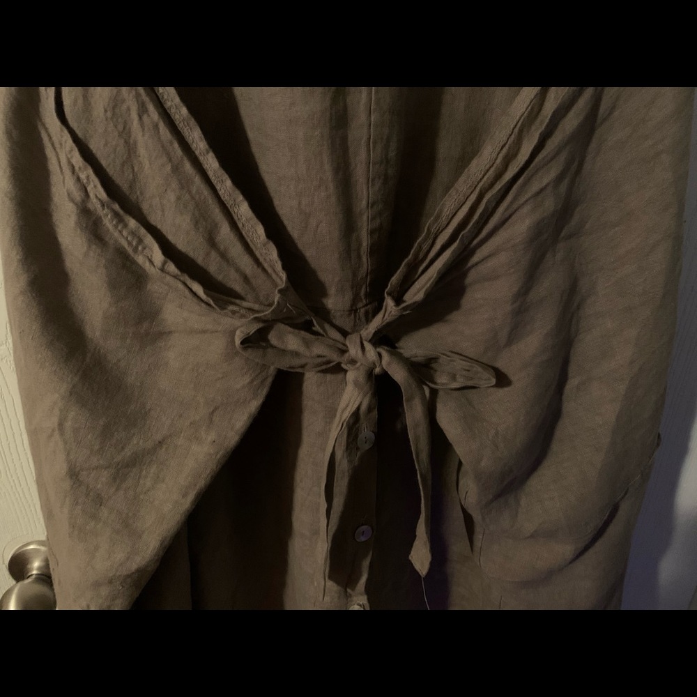 100% linen dress